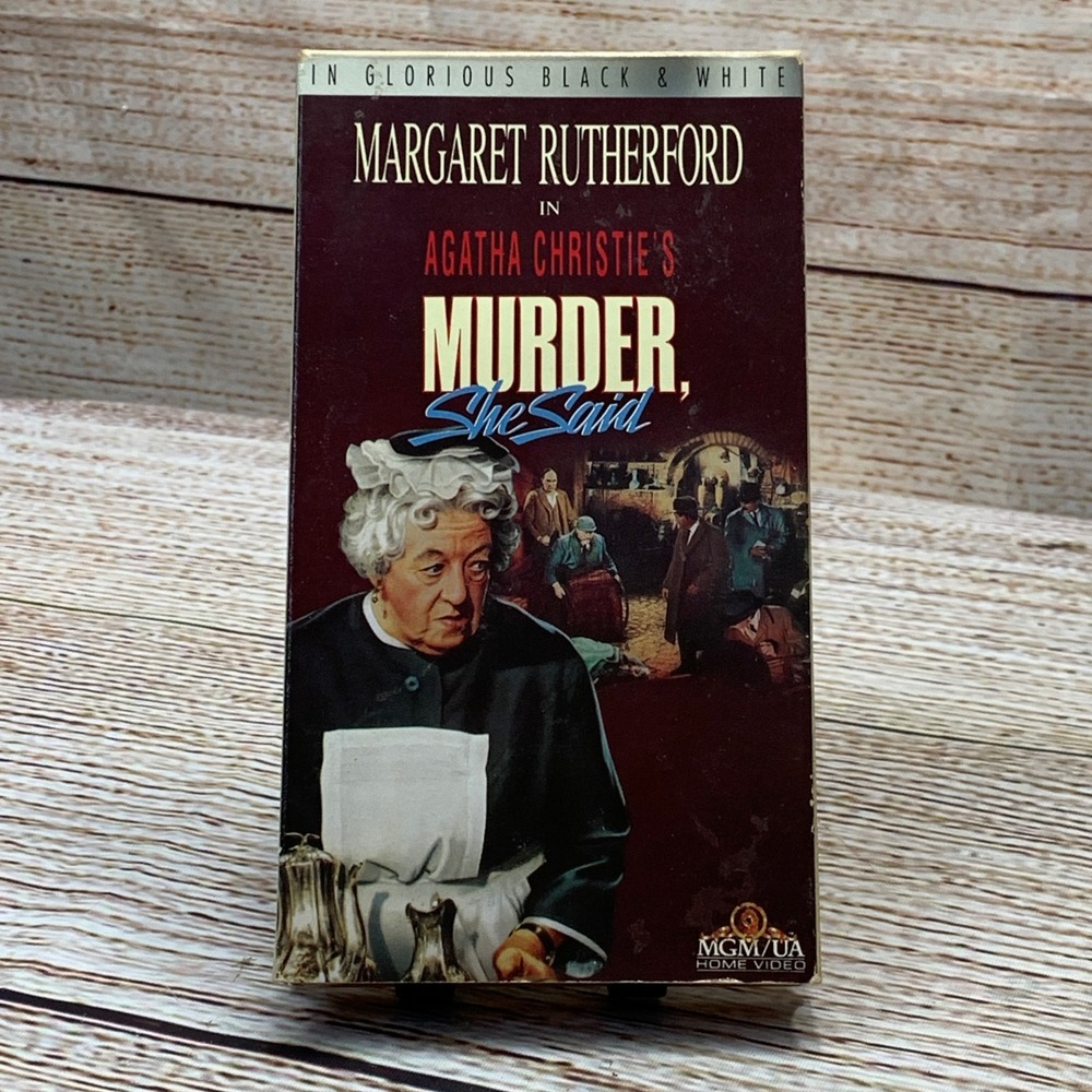 Agatha Christies Murder‎ She Said [1961 VHS] Margaret Rutherford MGM UA B&W